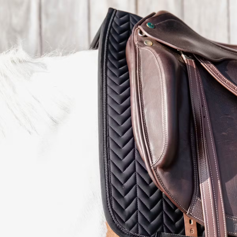 Kentucky Fishbone Competition Dressage Saddlepad - Black-3