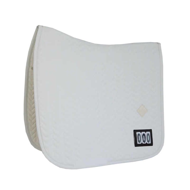 Kentucky Fishbone Competition Dressage Saddlepad - White-4