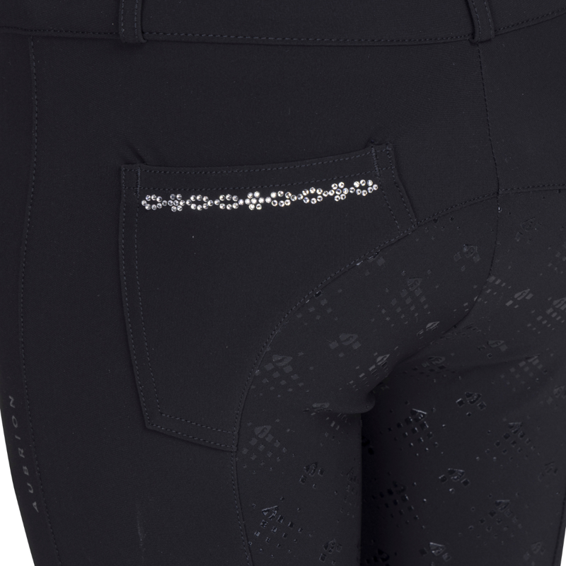 Aubrion Young Rider Optima LX Breeches - Black-7
