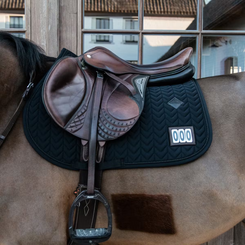 Kentucky Fishbone Competition Jumping Saddlepad - Black