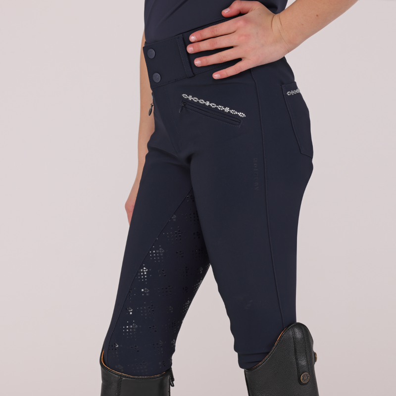 Aubrion Young Rider Optima LX Breeches - Navy-6