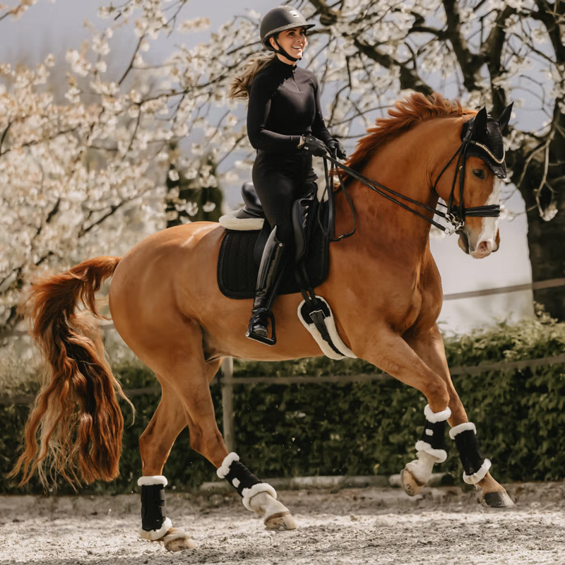 Kentucky Glitter Stone Dressage Saddlepad Full - Black-1