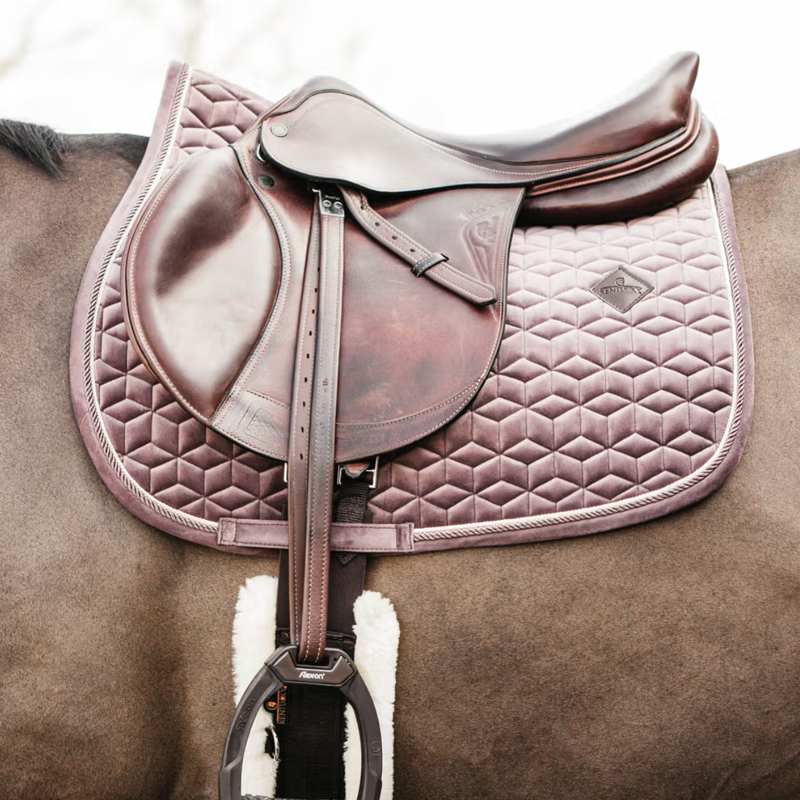 Kentucky Velvet Jumping Saddlepad Full - Light Purple-1