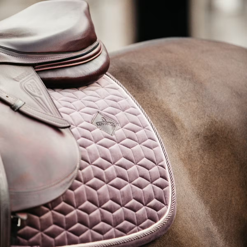 Kentucky Velvet Jumping Saddlepad Full - Light Purple-2