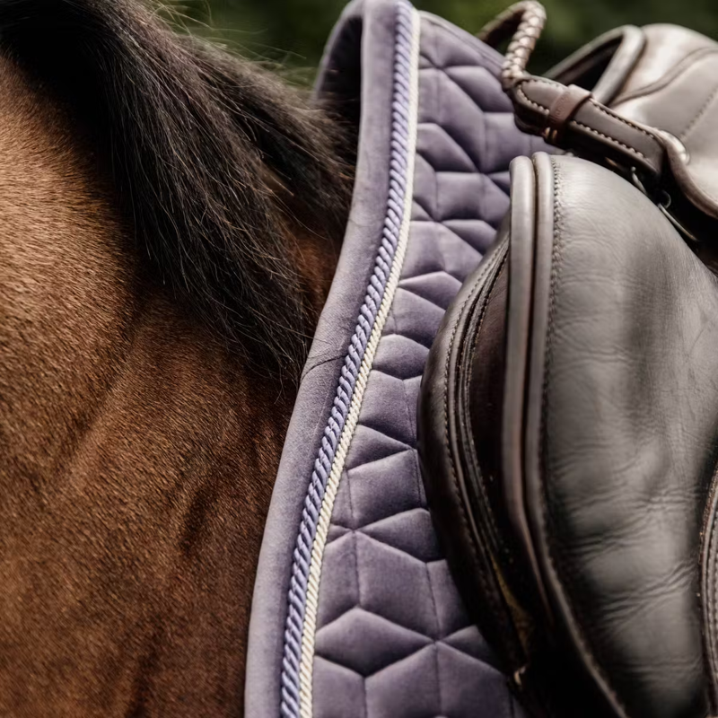 Kentucky Velvet Jumping Saddlepad Full - Purple-2