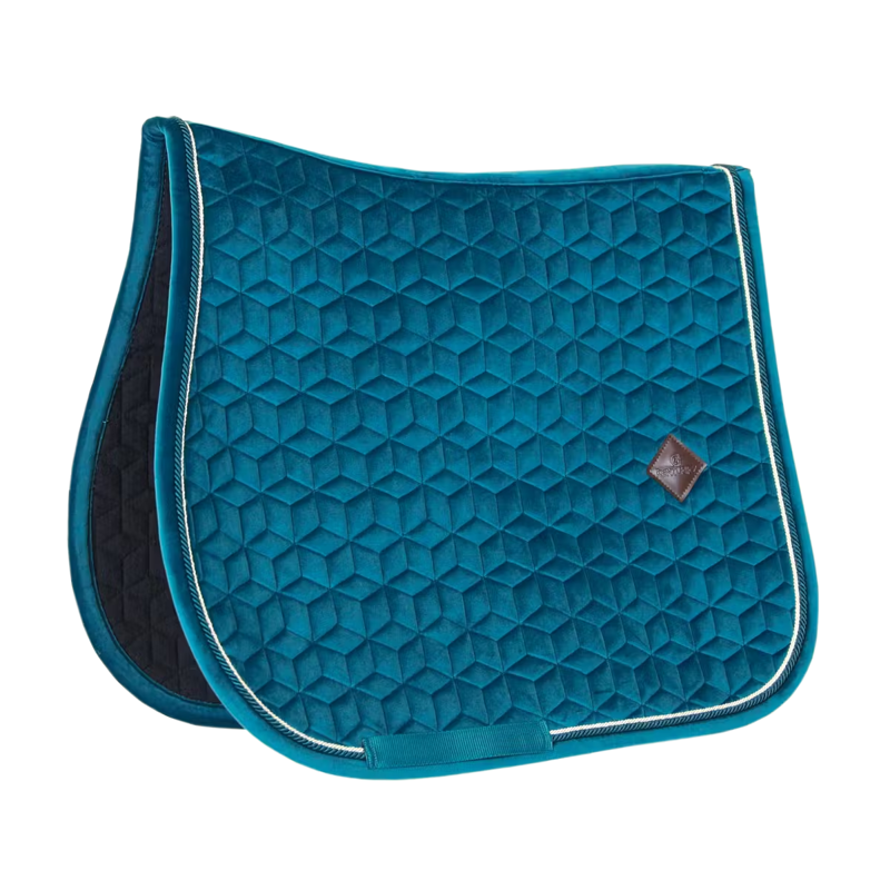 Kentucky Velvet Jumping Saddlepad - Emerald-3