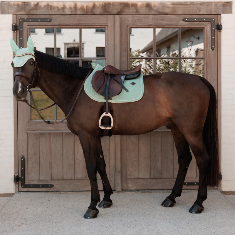 Kentucky Velvet Jumping Saddlepad - Mint-1