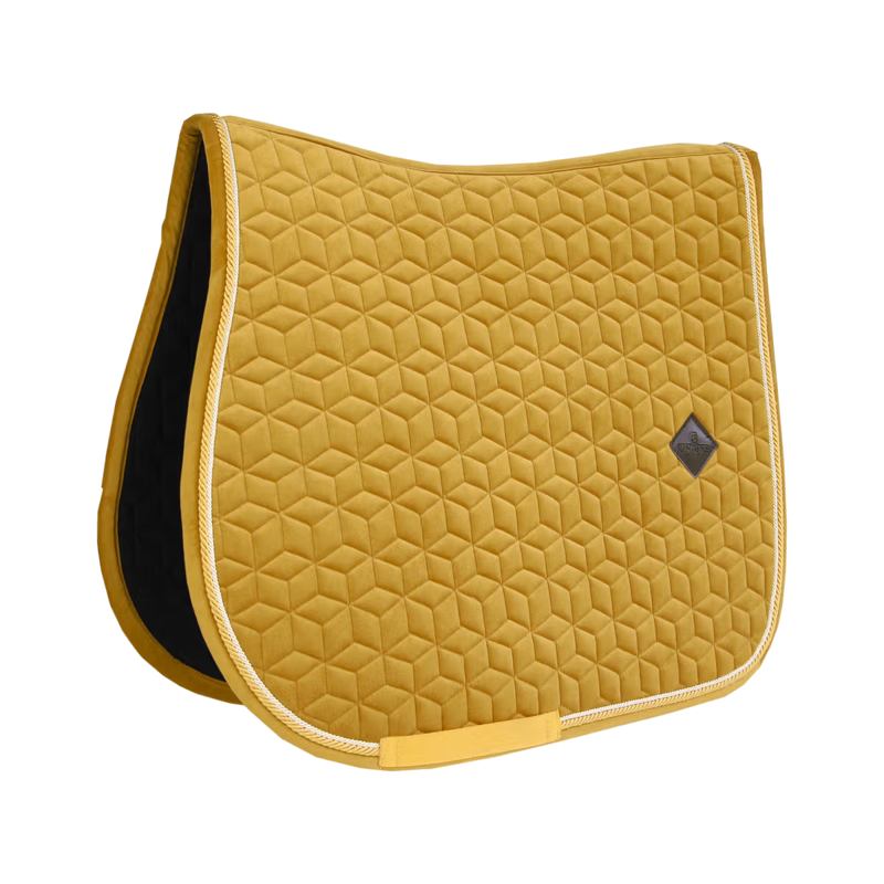 Kentucky Velvet Jumping Saddlepad - Mustard-4
