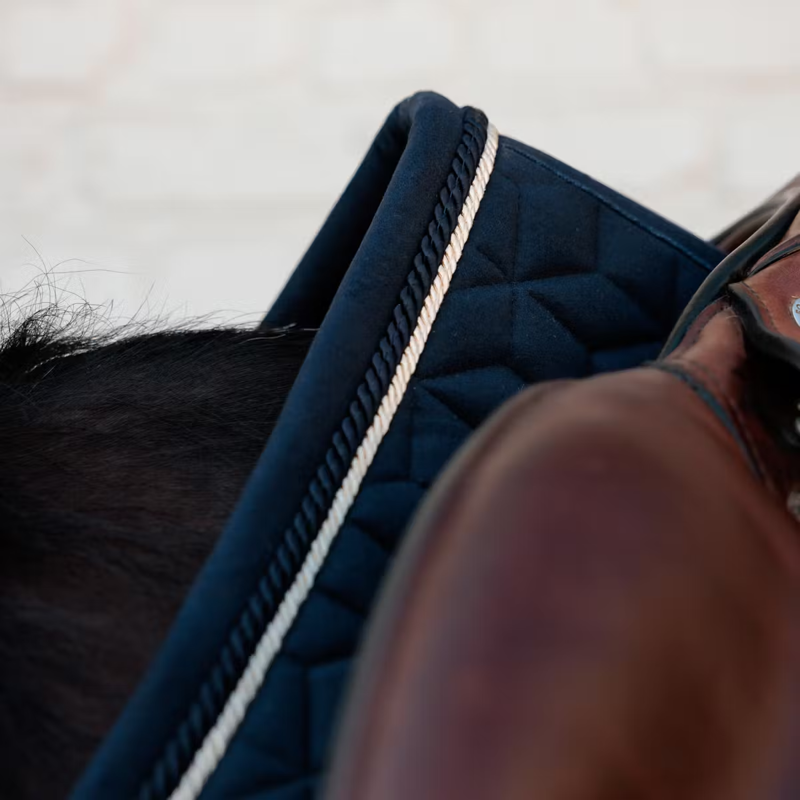 Kentucky Velvet Jumping Saddlepad - Dark Navy-3