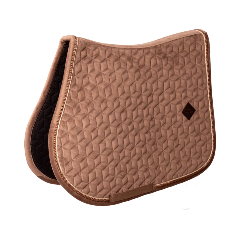 Kentucky Velvet Jumping Saddlepad - Beige-3