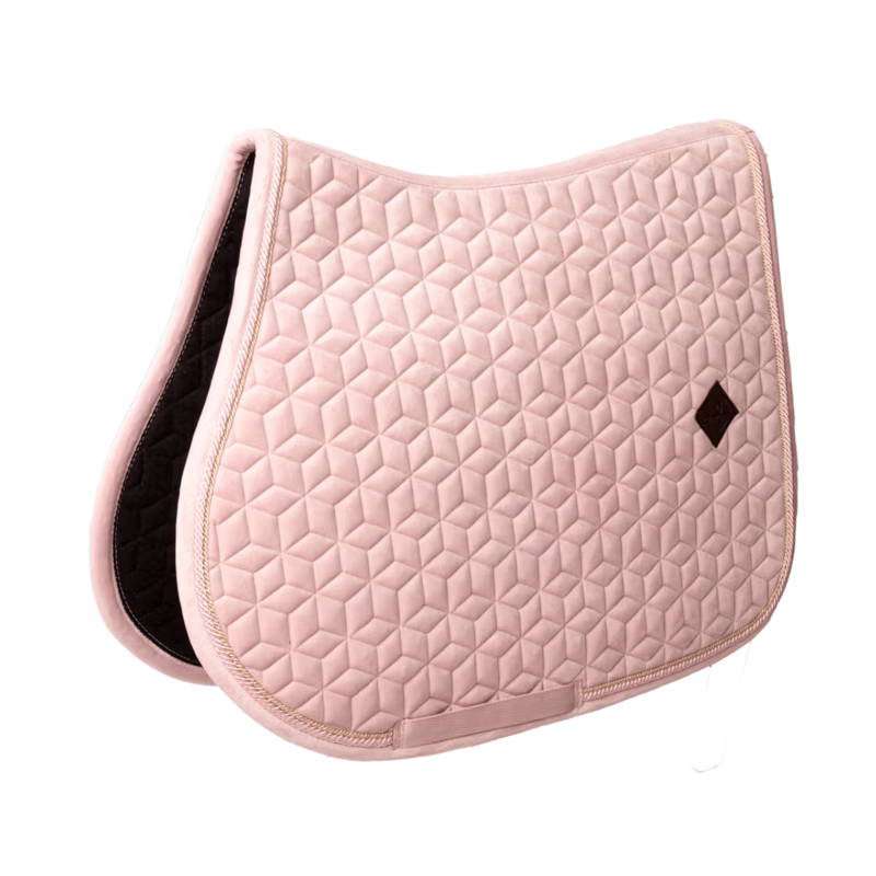 Kentucky Velvet Jumping Saddlepad - Soft Rose-3