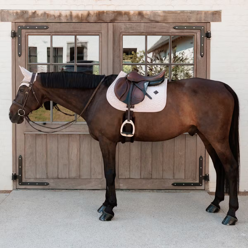 Kentucky Velvet Jumping Saddlepad - Soft Rose-2