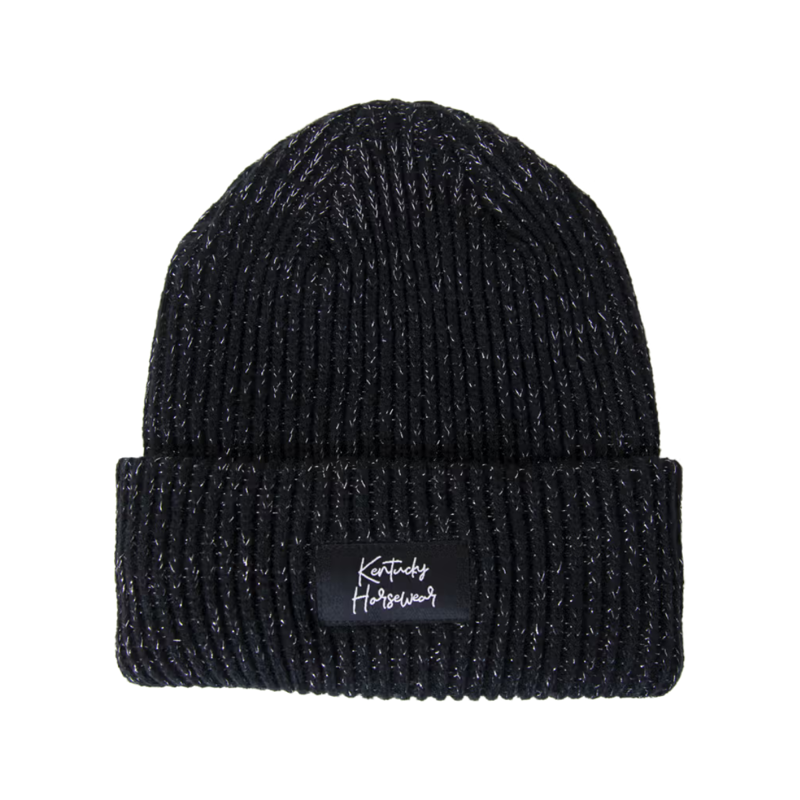 Kentucky Glitter Beanie - Black