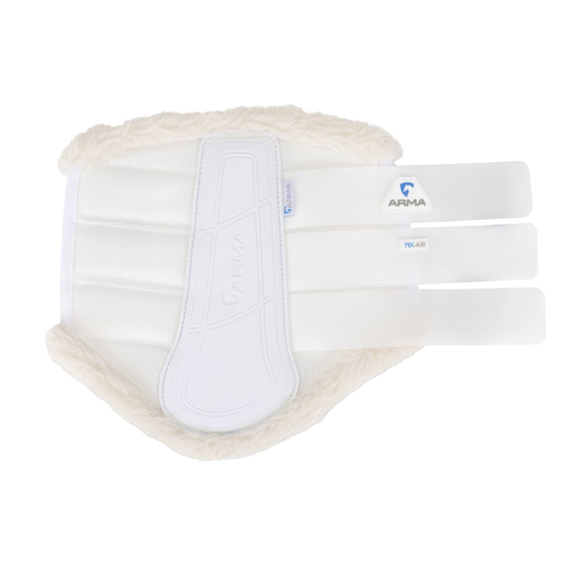 Shires ARMA NX-AIR Supafleece Brushing Boots - White-7
