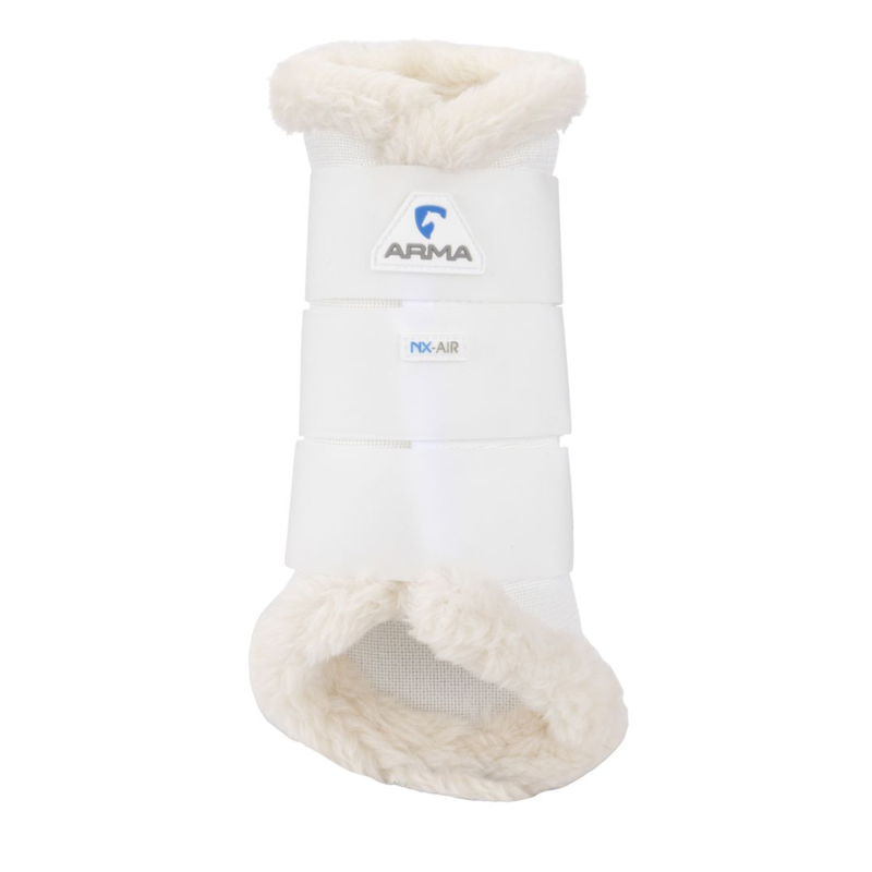 Shires ARMA NX-AIR Supafleece Brushing Boots - White-1