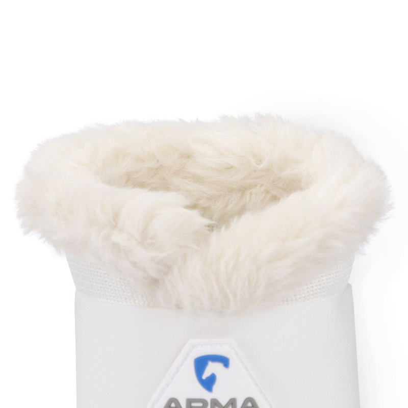 Shires ARMA NX-AIR Supafleece Brushing Boots - White-3