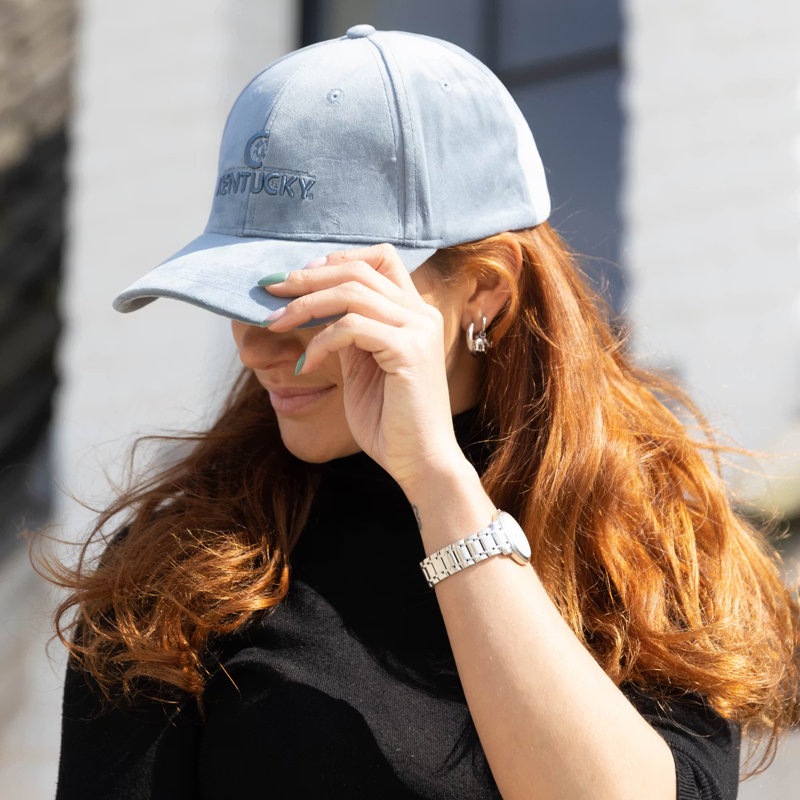Kentucky Velvet Cap - Light Blue-2