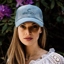 Kentucky Velvet Cap - Light Blue