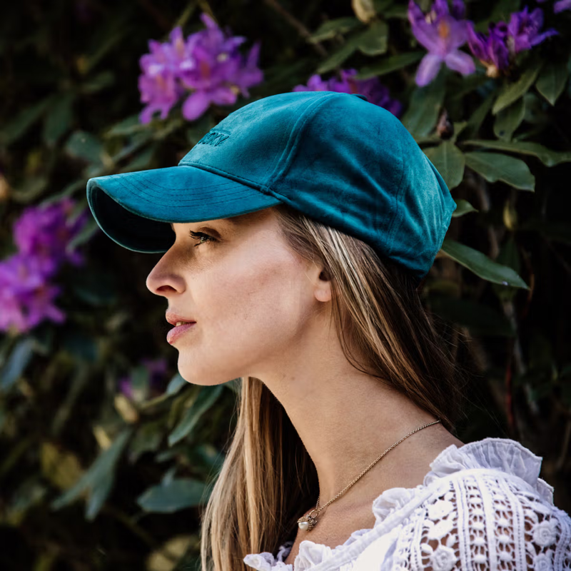 Kentucky Velvet Cap - Emerald-1