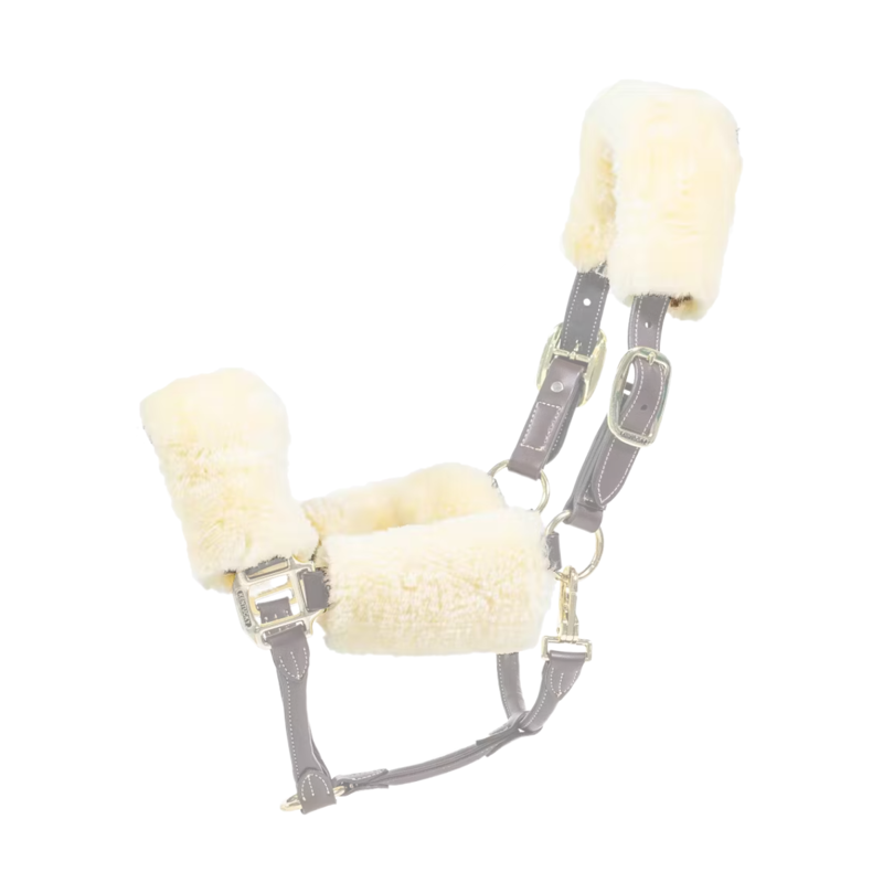 Kentucky Sheepskin Halter Pieces 4 Pack - Natural