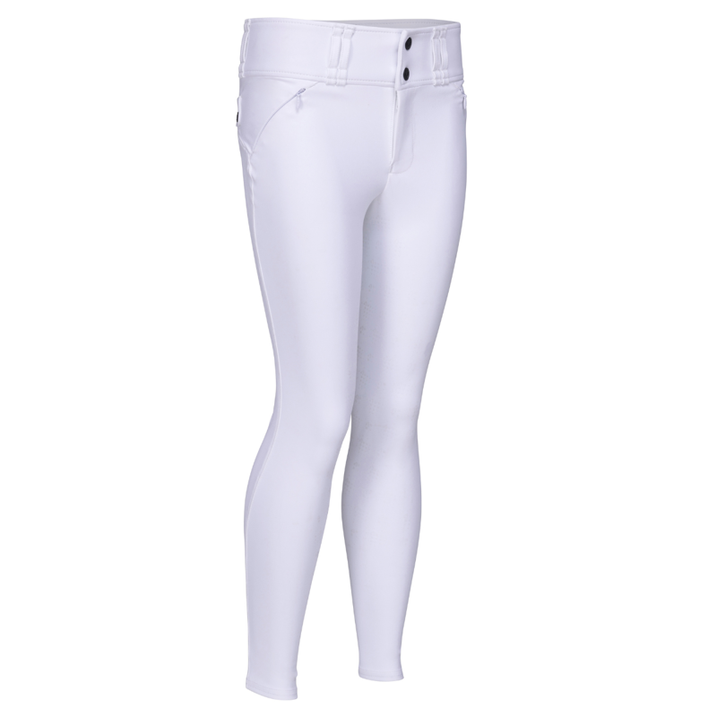 Aubrion Optima Young Rider MX Breeches - White-1