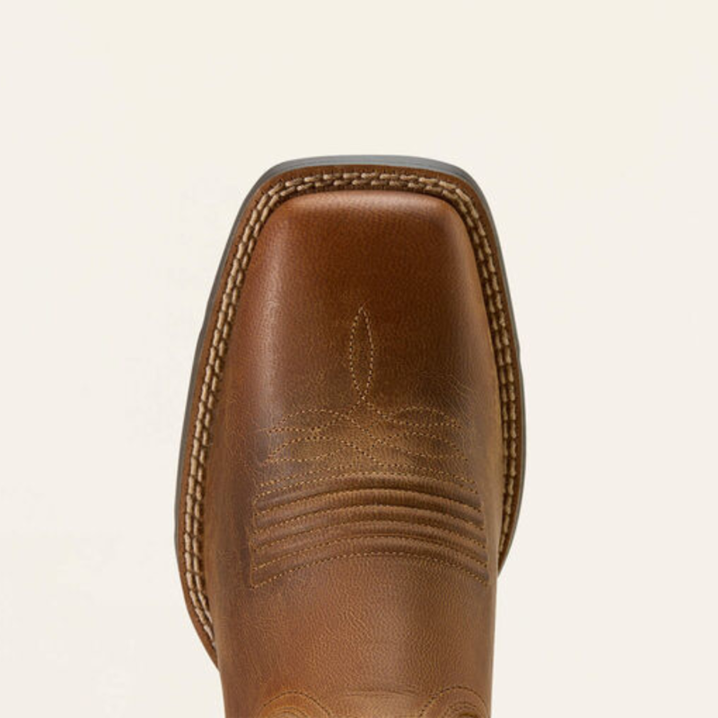 Ariat Women's Round Up Holly Wide Square Toe Western Boot - Pearl-3