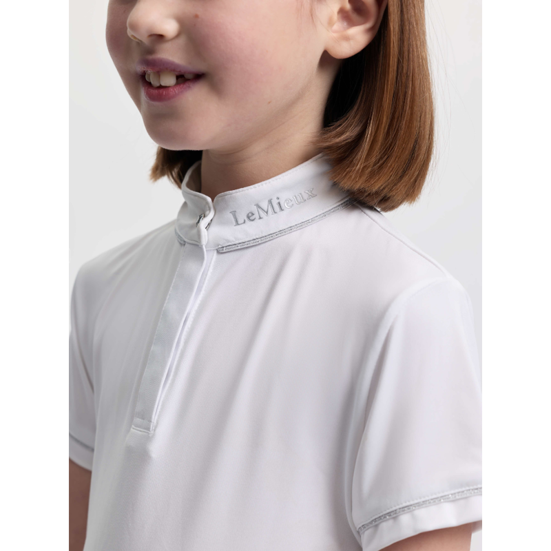 LeMieux Mini Bella Show Shirt - White-2