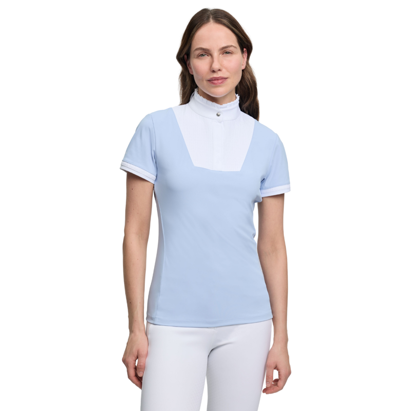 LeMieux Ladies Sophia Short Sleeve Pleated Show Shirt - Mist