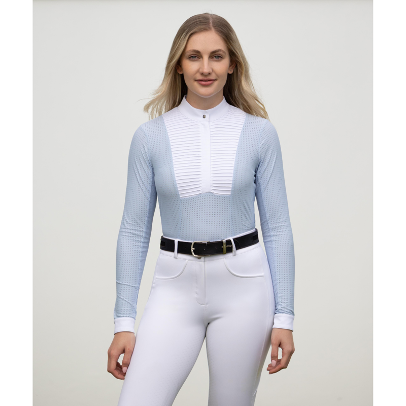 LeMieux Ladies Arielle Long Sleeve Show Shirt - Mist-1