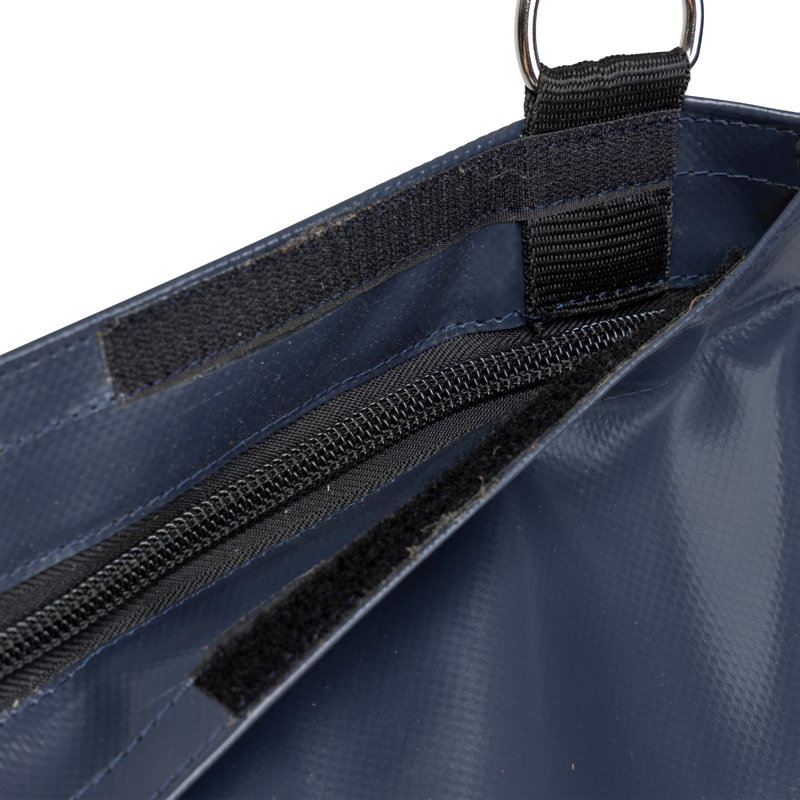 Shires FreeGraze Durable PVC Zipped Hay Bag - Navy - 80x100cm-4