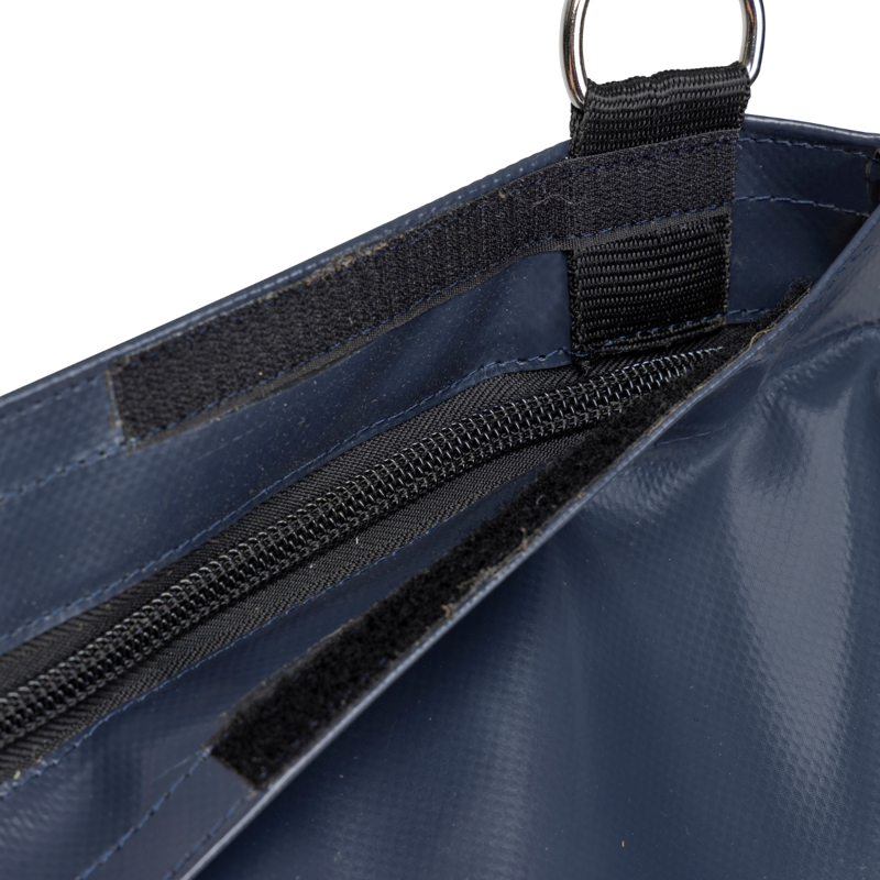 Shires FreeGraze Durable PVC Zipped Hay Bag - Navy - 80x100cm-5