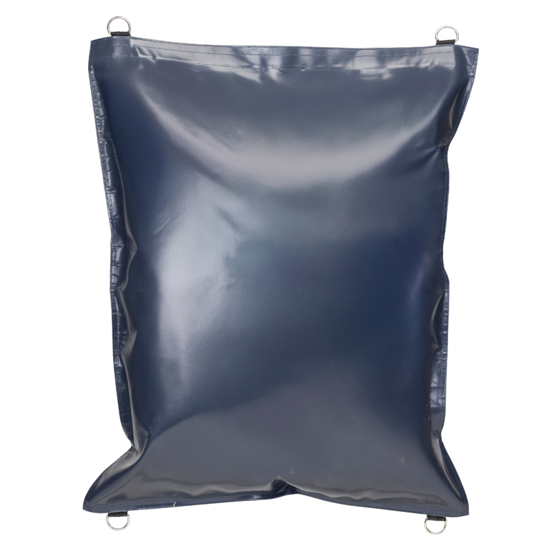 Shires FreeGraze Durable PVC Zipped Hay Bag - Navy - 80x100cm-1