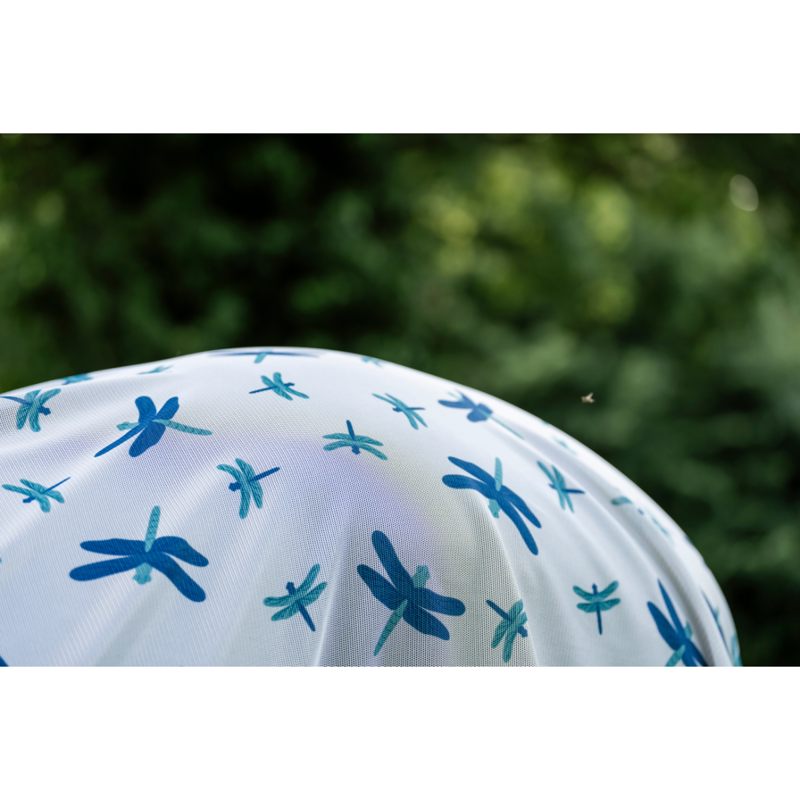 Horseware Amigo Bug Rug Pony Fly Sheet - Dragonfly Print/Silver/Blue/Sage-2