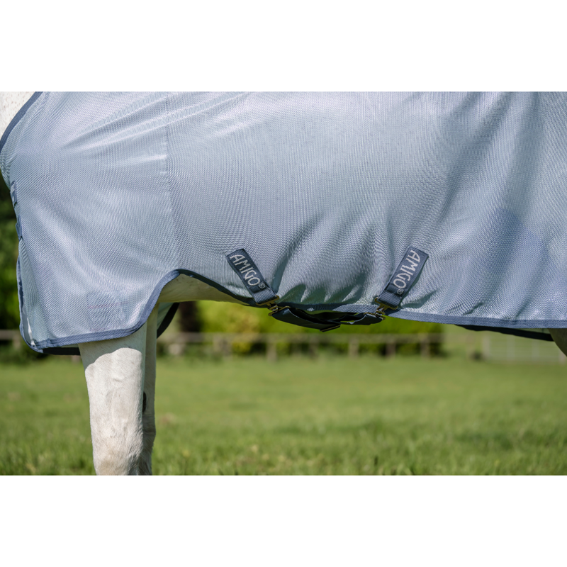 Horseware Amigo Bug Rug Pony Fly Sheet - Heather Blue/Blue/Silver-2