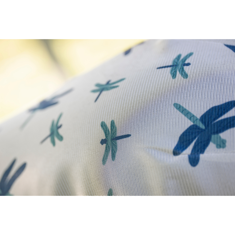 Horseware Amigo Bug Rug Plus Petite - Dragonfly Print/Silver/Blue/Sage-6