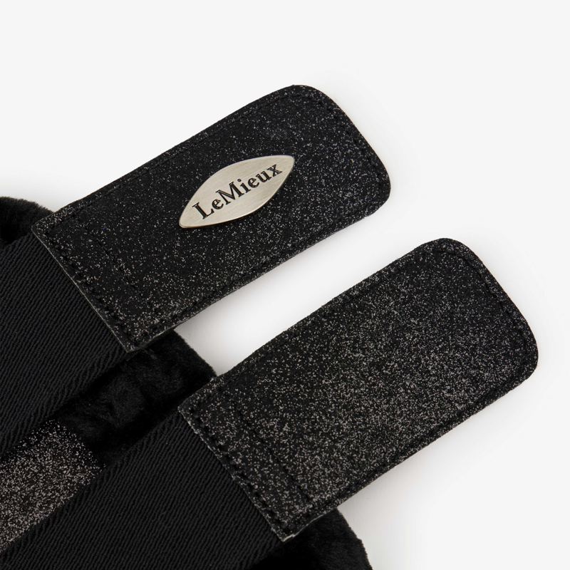 LeMieux Brilliance Fleece Edged Brushing Boot - Black-3