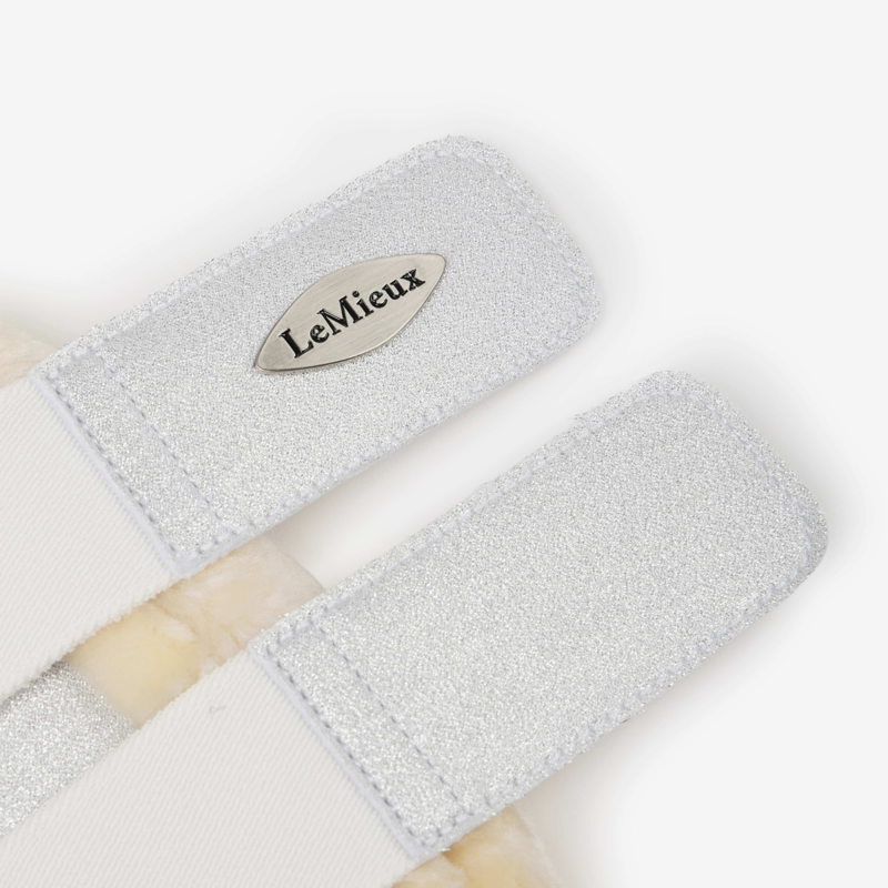 LeMieux Brilliance Fleece Edged Brushing Boot - White-3