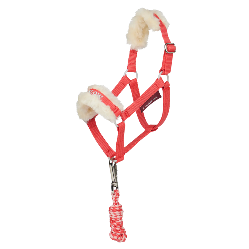 LeMieux Harlow Hobby Horse Headcollar and Leadrope - Coral Crush