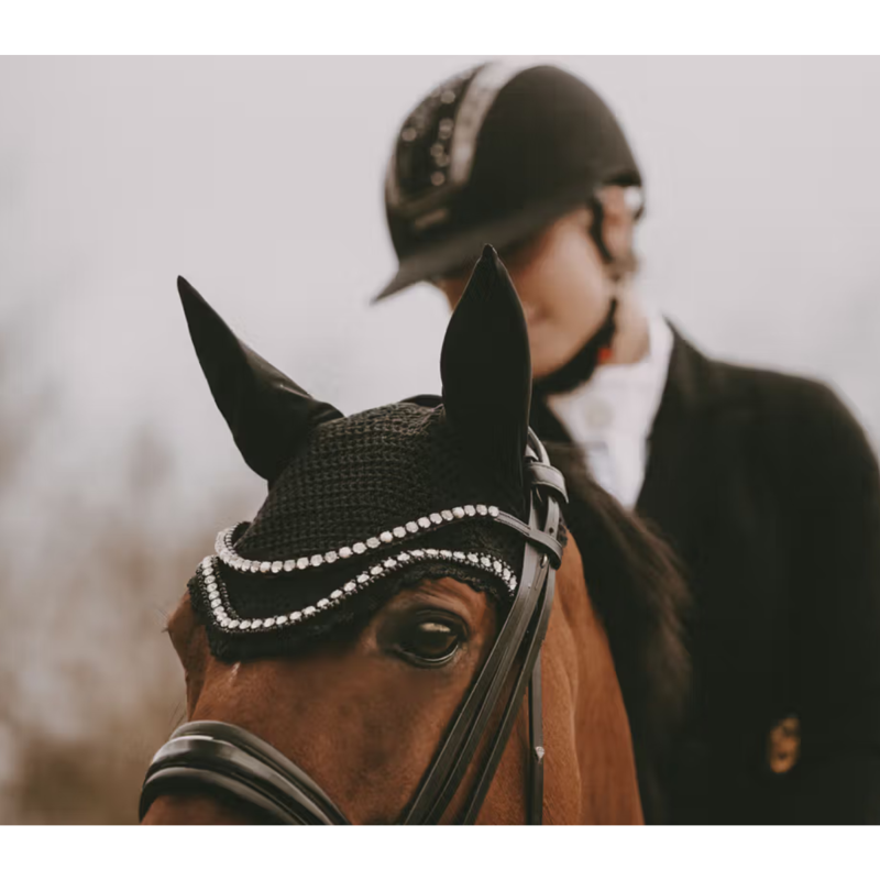 Kentucky Wellington Big Stone and Pearl Fly Veil Full - Black-2