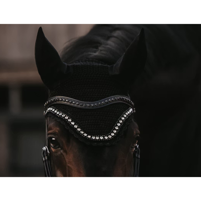 Kentucky Wellington Big Stone and Pearl Fly Veil Full - Black-3