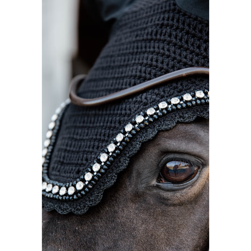 Kentucky Wellington Big Stone and Pearl Fly Veil Full - Black-4