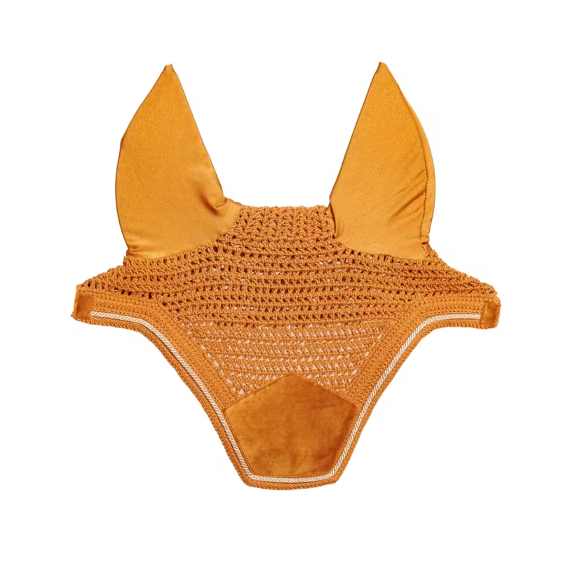 Kentucky Wellington Velvet Fly Veil - Mustard-1