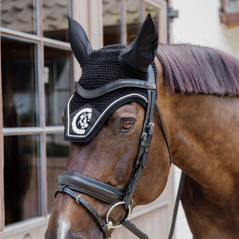 Kentucky Wellington 3D Logo Rope Fly Veil Full - Black