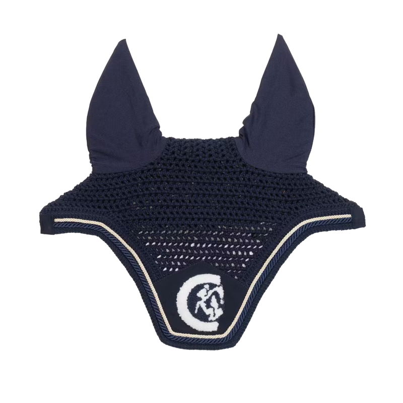 Kentucky Wellington 3D Logo Rope Fly Veil Full - Navy-3