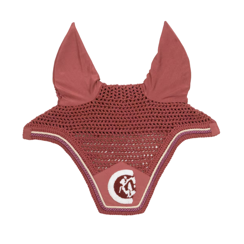 Kentucky Wellington 3D Logo Rope Fly Veil Full - Fuchsia-3
