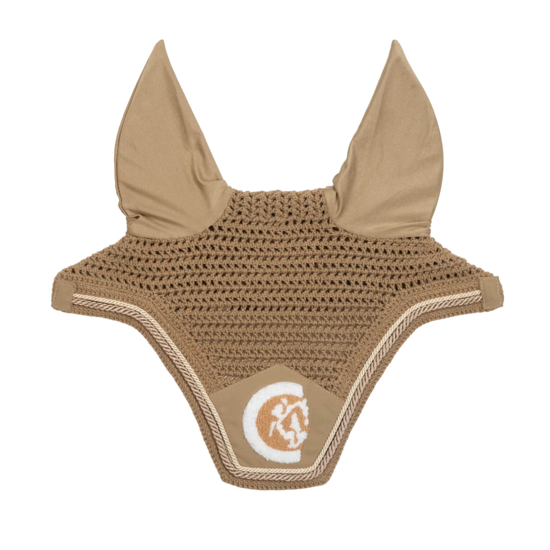 Kentucky Wellington 3D Logo Rope Fly Veil Full - Beige-2