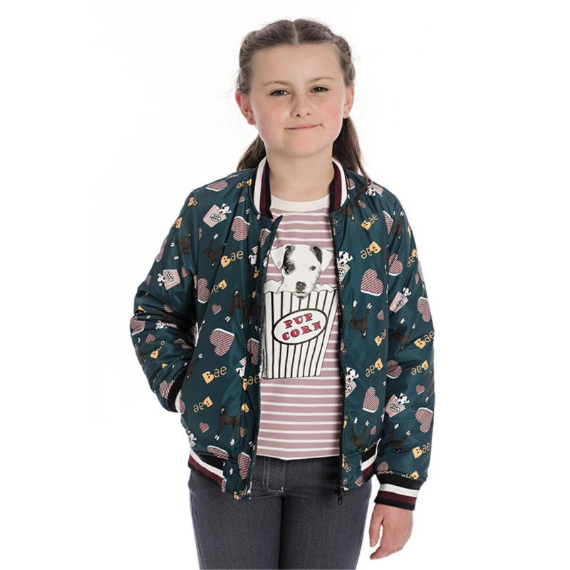 Horseware Kids Horseprint Jacket - Green Print