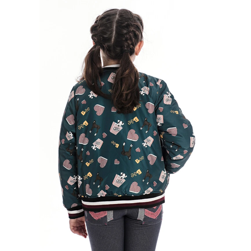 Horseware Kids Horseprint Jacket - Green Print-1