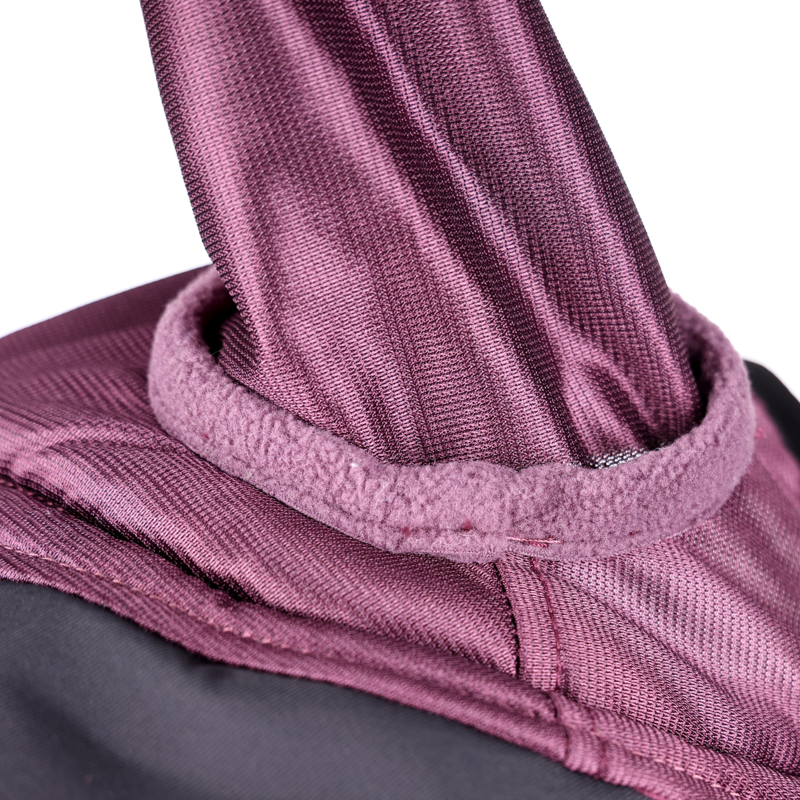 Shires FlyGuard Pro Deluxe Fly Mask with Ears - Black Cherry-4