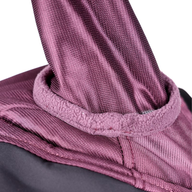 Shires FlyGuard Pro Deluxe Fly Mask with Ears and Nose - Black Cherry-6